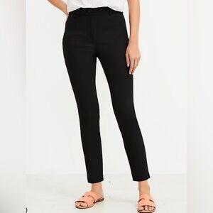 Loft curvy ankle skinny trouser pants black